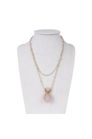 COLLAR BOTELERITOROSA*Coosy Cheap