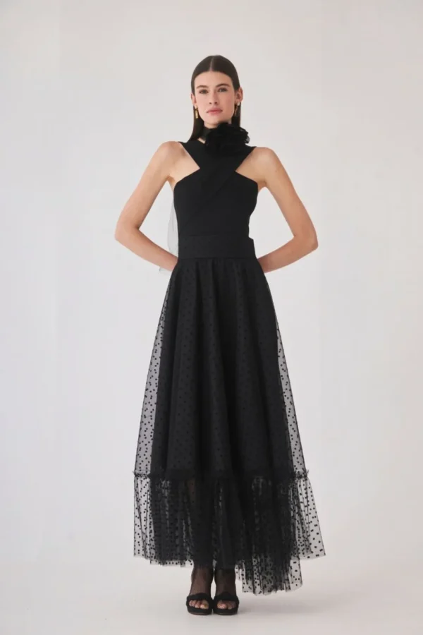 FALDA PLUMETTI NEGRO*Coosy Cheap