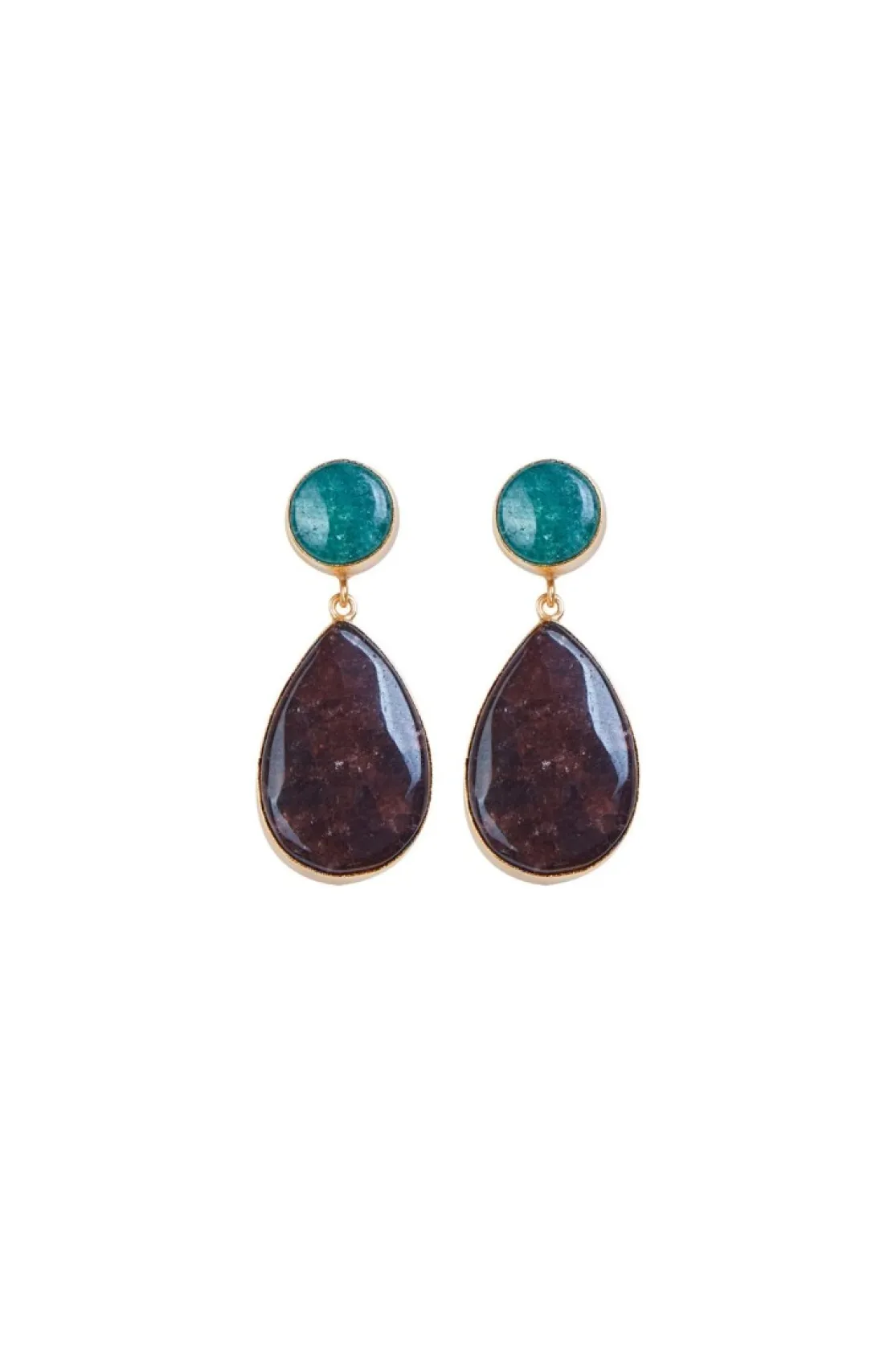 PENDIENTES CAROLA MARRON*Coosy Cheap