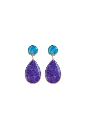 PENDIENTES CAROLA MORADO*Coosy Hot
