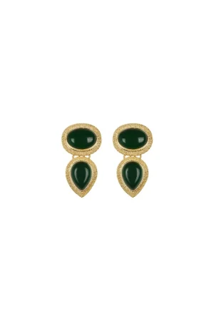 PENDIENTES LAGRIMA VERDE*Coosy Hot