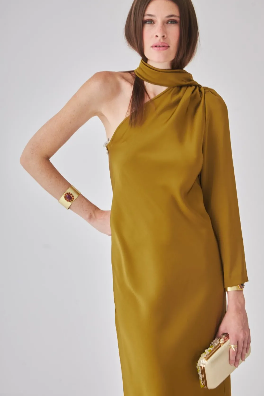 Vestido Ashan Oliva | *Coosy Fashion