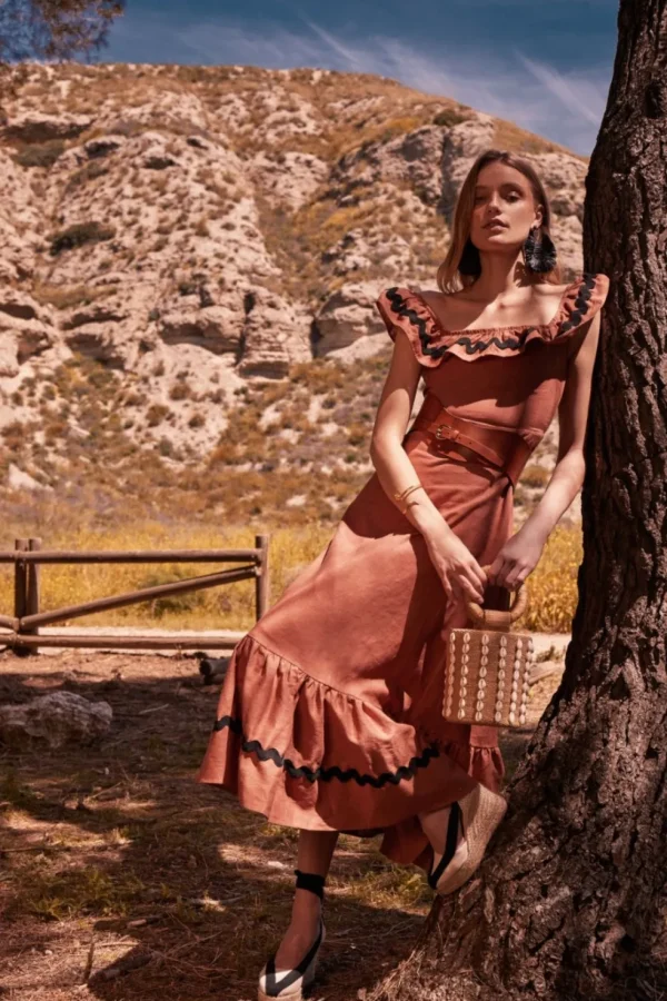 VESTIDO CARLOTTASTERRACOTA*Coosy Sale