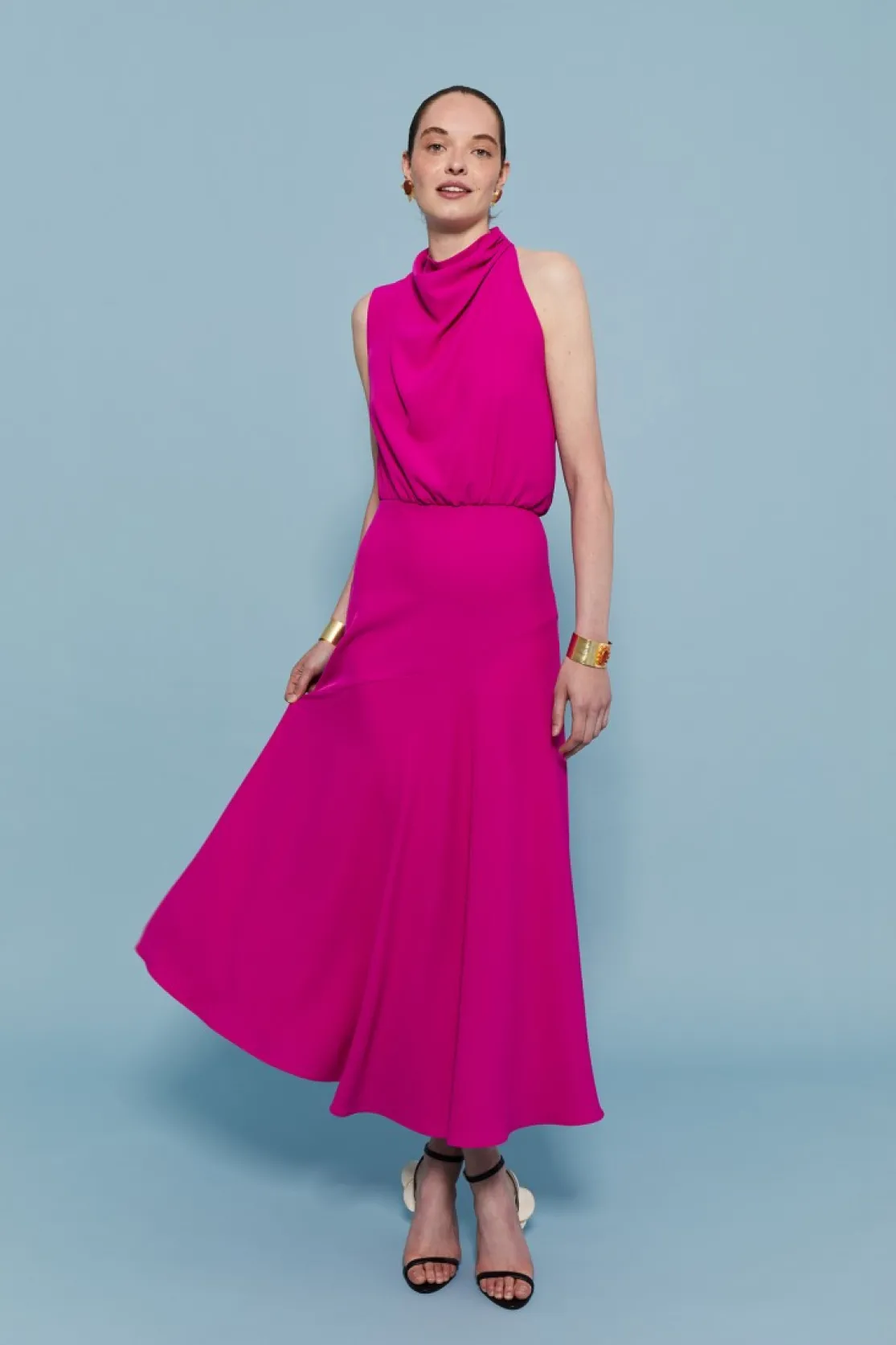 VESTIDO CRISTINA MAGENTA*Coosy Cheap