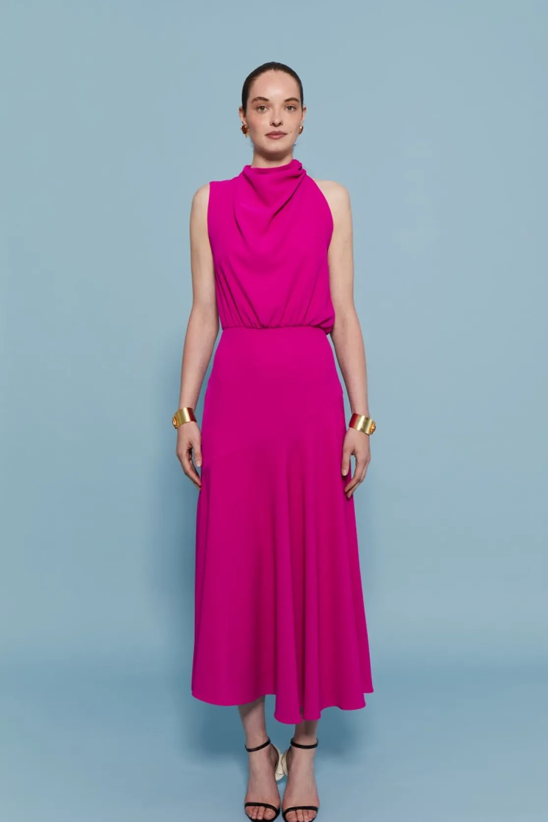 VESTIDO CRISTINA MAGENTA*Coosy Cheap