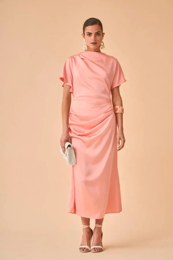VESTIDO ELBA SALMON*Coosy Outlet