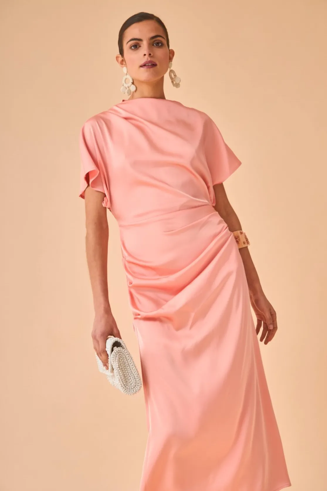 VESTIDO ELBA SALMON*Coosy Outlet