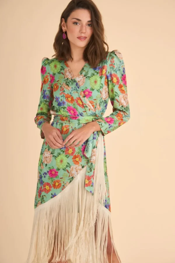 VESTIDO FIESTA DAMIANEST. VERDE*Coosy Hot