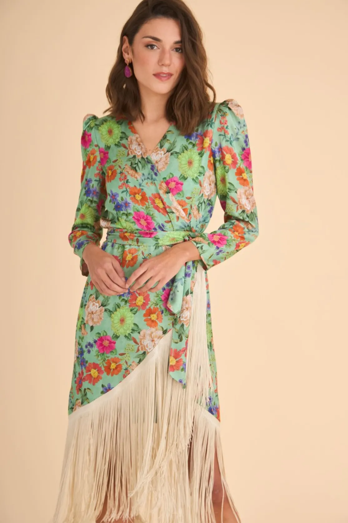 VESTIDO FIESTA DAMIANEST. VERDE*Coosy Hot