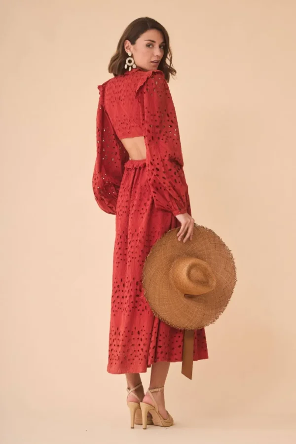 VESTIDO LUCILAROJO*Coosy Best Sale