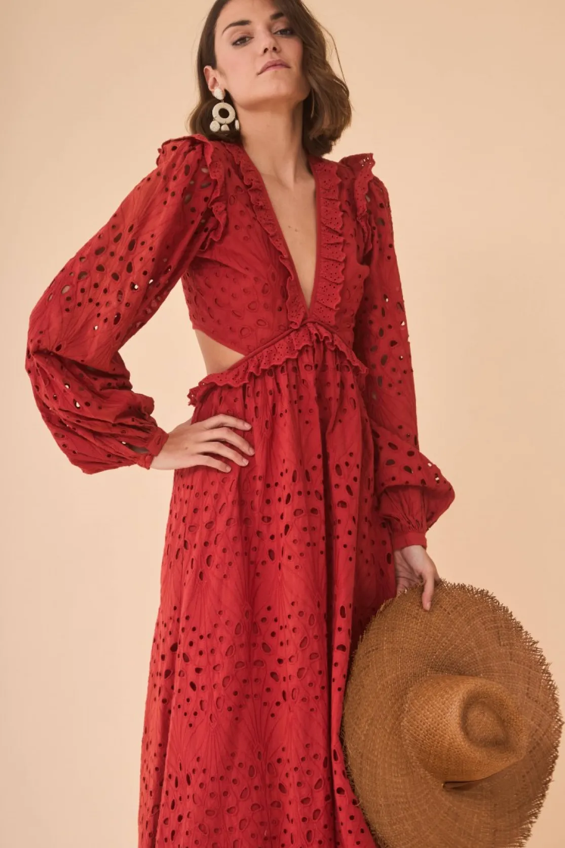 VESTIDO LUCILAROJO*Coosy Best Sale
