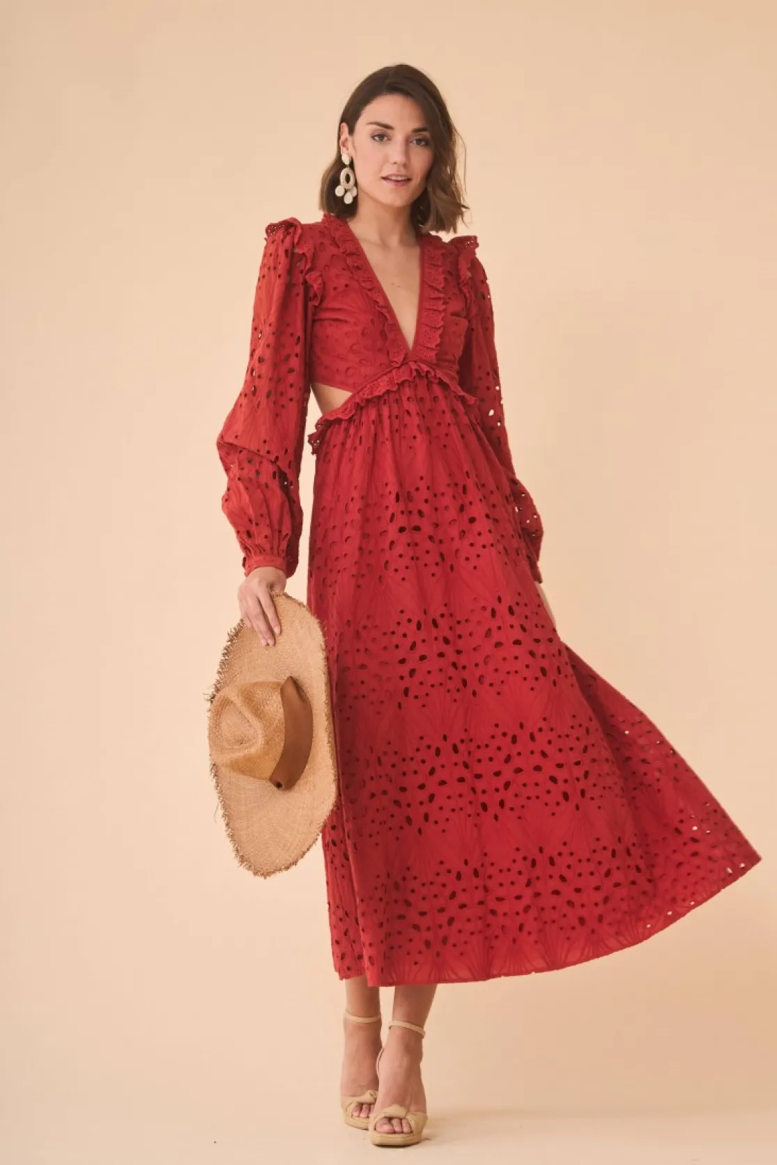VESTIDO LUCILAROJO*Coosy Best Sale