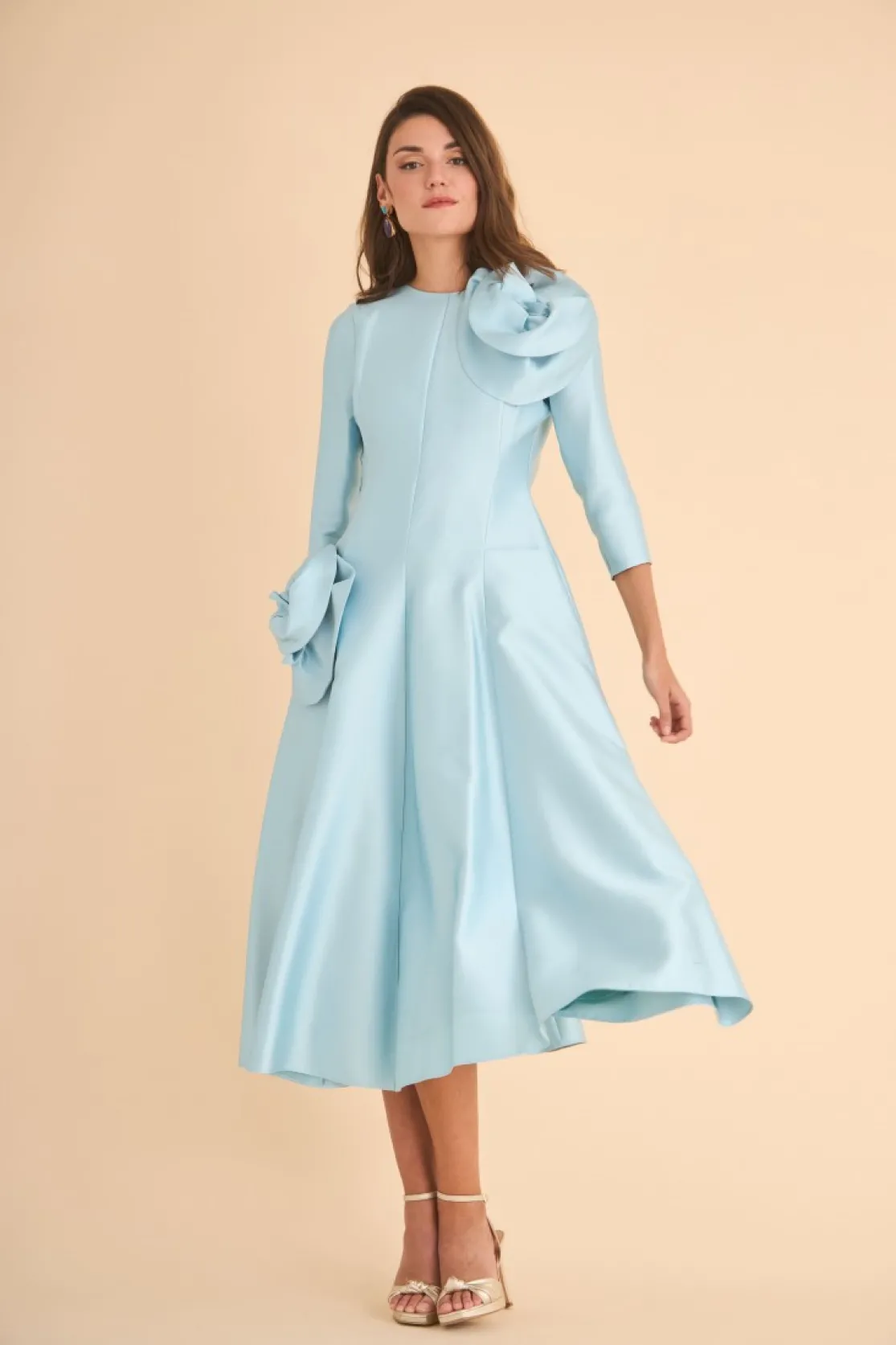 VESTIDO MARINA MB CELESTE*Coosy Fashion