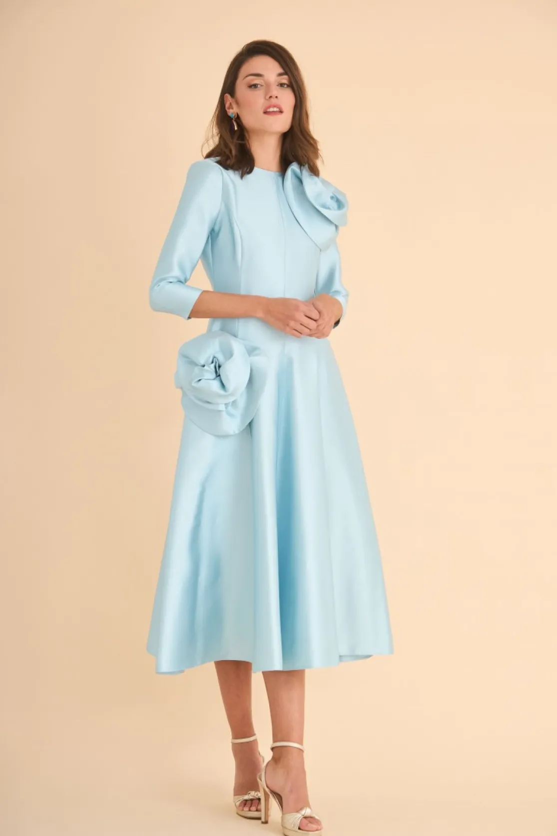 VESTIDO MARINA MB CELESTE*Coosy Fashion