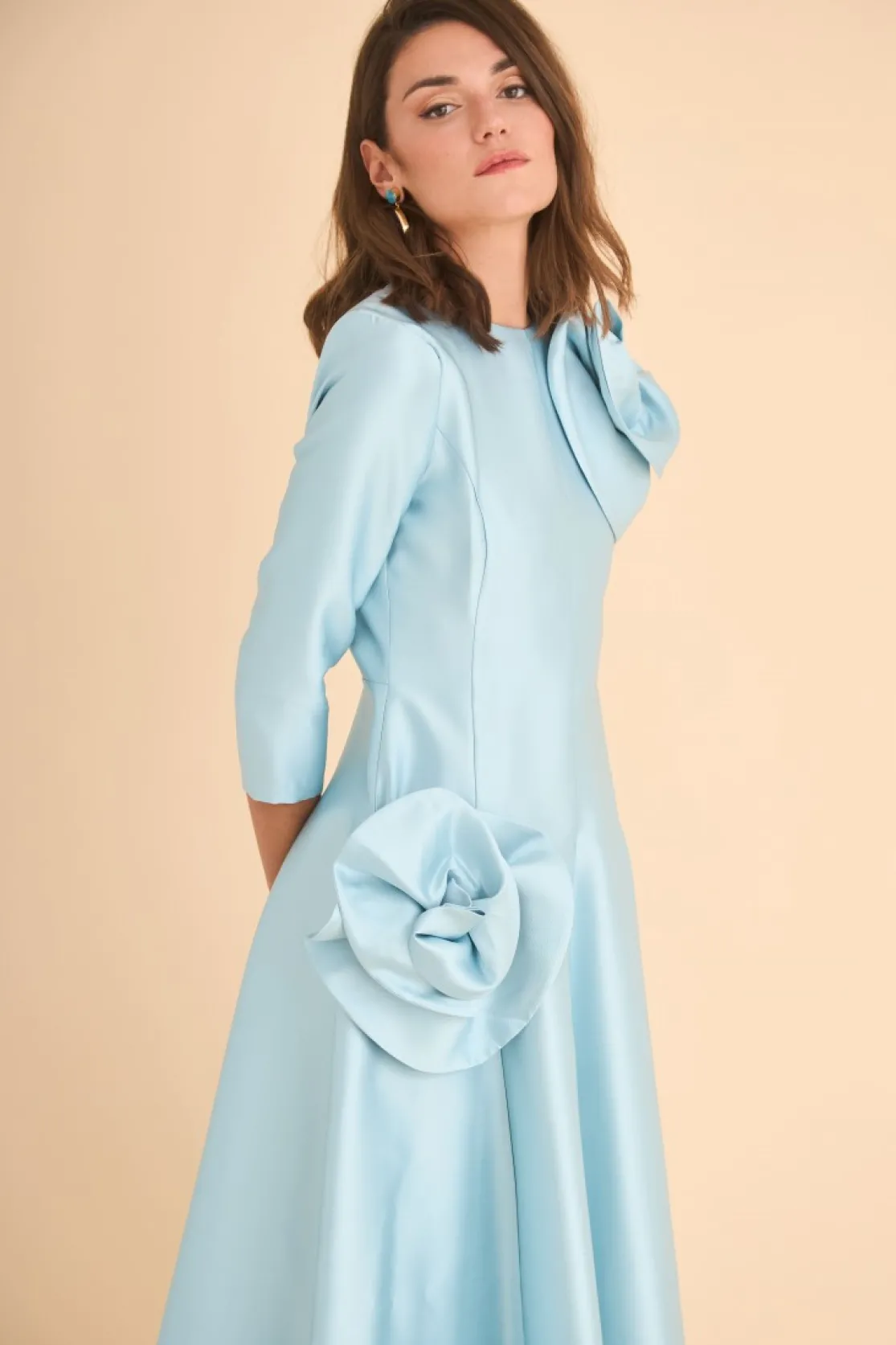 VESTIDO MARINA MB CELESTE*Coosy Fashion