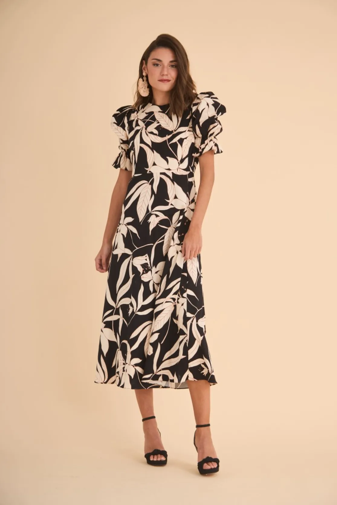 Vestido Palomaestampado Negro | *Coosy Sale
